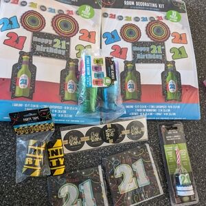 21st Birthday decorations